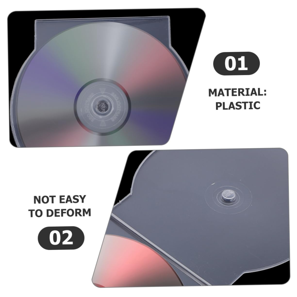GALPADA 50pezzi Custodie Trasparenti in Plastica Rigida Per Cd Dvd Box Standard Protettivi Antigraffio e Antipolvere Contenitori Leggeri Per Archiviazione e Viaggio