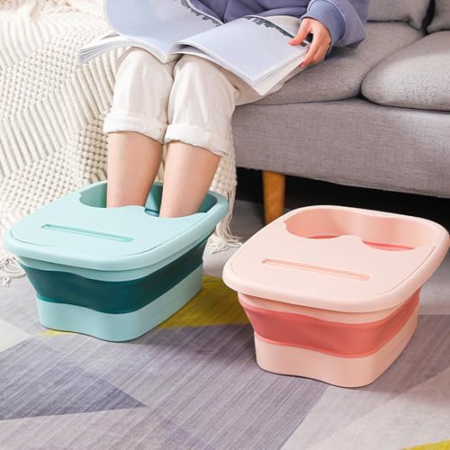 Spa de pies portátil plegable para pedicura verde miniatura 3