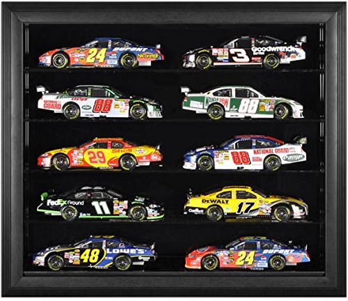 Sports Memorabilia 10-Die-Cast Car Black Framed Wall Mount Display Case - Fanatics Authentic Certified - Nascar Display Cases No Logo
