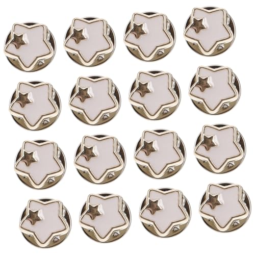 Boutons de couture boutons-pression blancs pour vêtements et sacs 20pcs