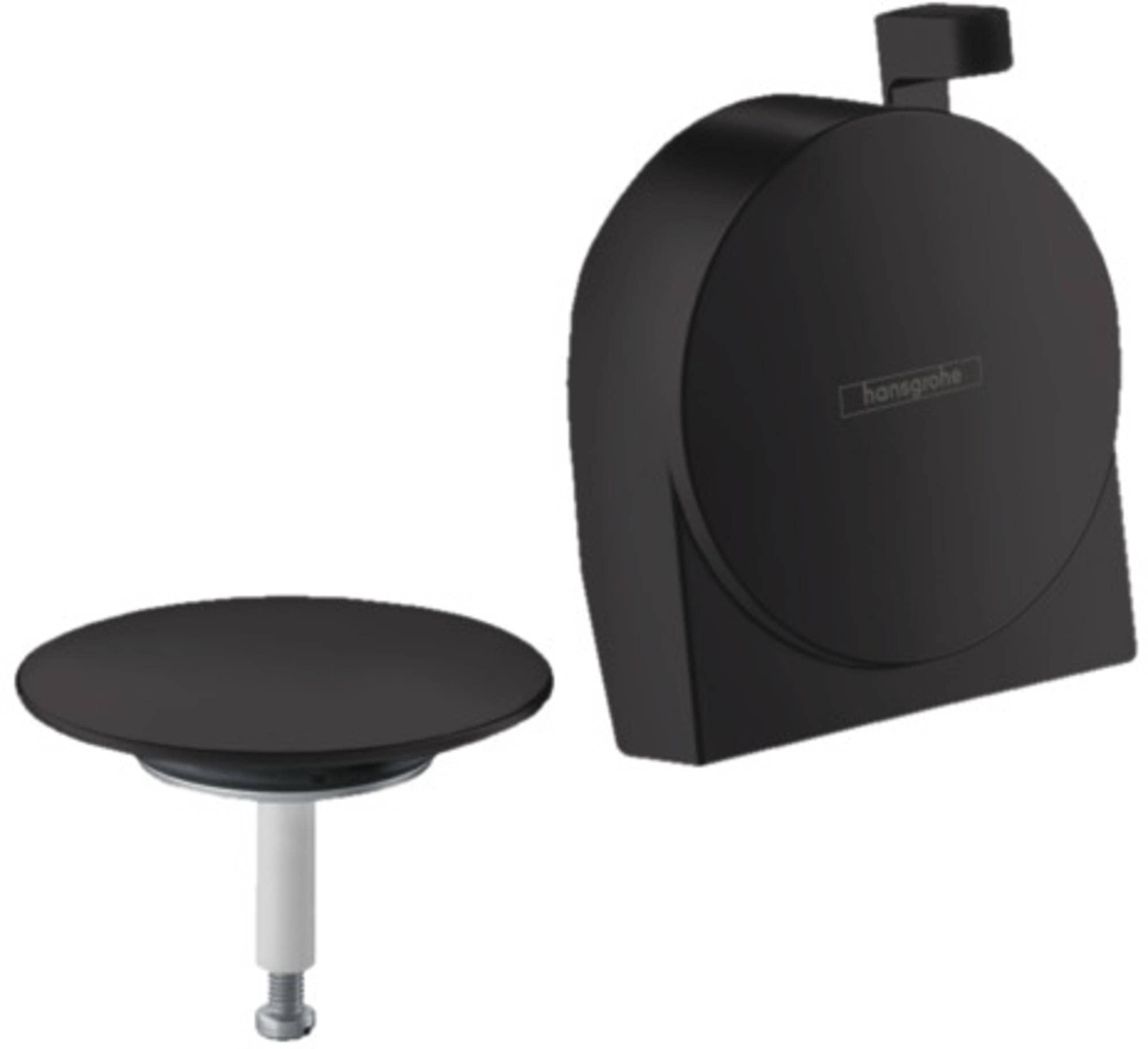 Hansgrohe Matte Black Exafill S Bath Spout Complete Set, Matt Black
