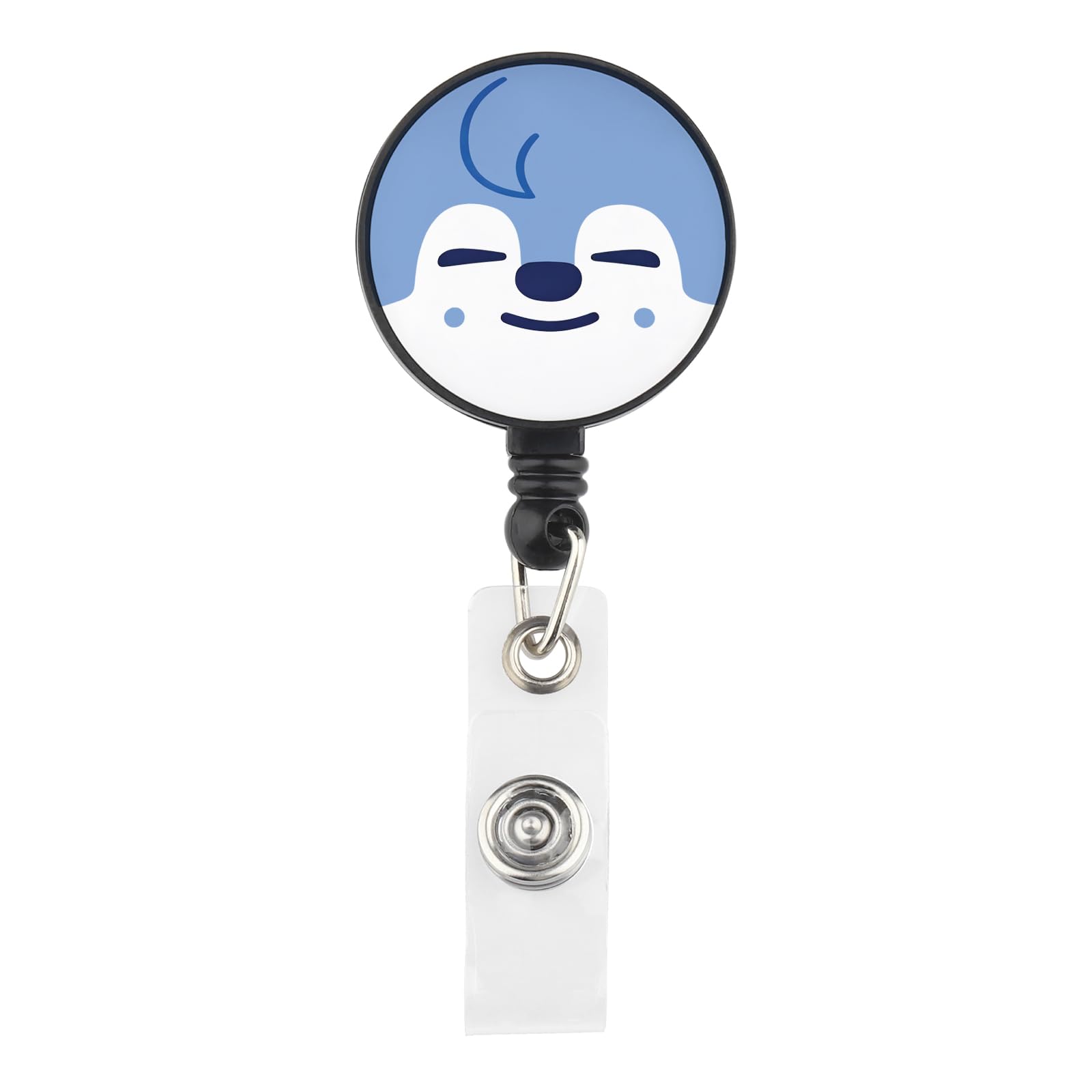 Lywjyb Birdgot Korean Group Stay Badge Reel Gift for Stay Fandom Korean Music Group Character Gift (Anime Wolf Badge)