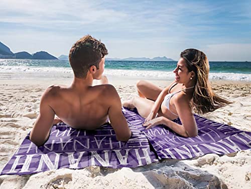 Dayofshe Personalized Name Beach Towel Blanket Accessories- Camping Travel Swim Towel For Wedding Gifts Bridal Bridesmaids Bachelorette Party Gifts #TOP1