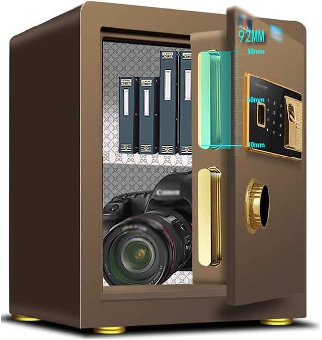 ZCF Security Safes Hotel Safes, Electronic Password Fingerprint Security Safe with Keypad Extra Large Safe Lock Deposit Box for Home Office (Color : Style1) - - 