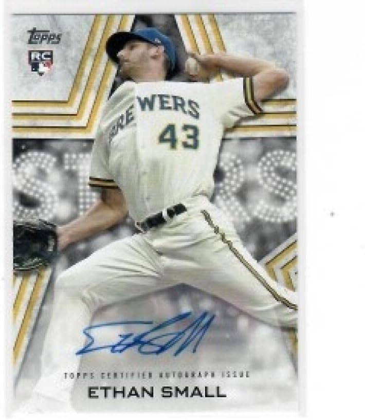 2023 Topps Baseball Stars Autograph #BSA-ES Ethan Small Milwaukee Brewers MLB Baseball Card (Autographed) NM-MT