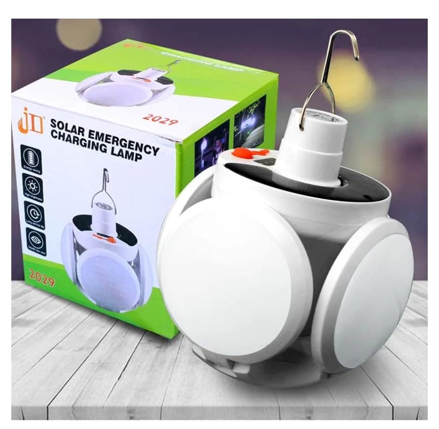 Balisayo-Emergency Lamp/Solar Camping Light with Hanging Hook, Folding LED Football Bulbs Rechargeable USB Desk Lights for Home/Office/Car/ Comes with 5 Modes ,Colour-White (B0CYM1PMDR) Amazon Price History, Amazon Price Tracker