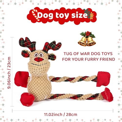 Juguete Navideño para Perros de Peluche, Sonoro y Masticable miniatura 4