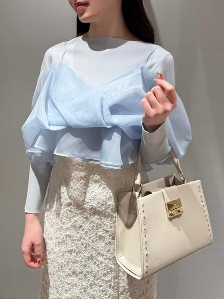 Amazon | [セルフォード] カシュクールキャミセットニットプル