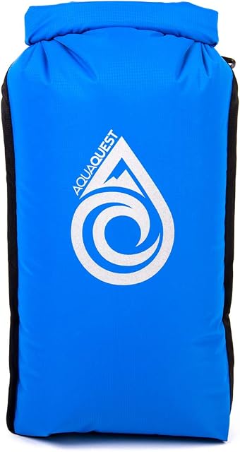Aqua Quest Sea View Dry Bag Variety Pack - 4 Piece Dry Sack Set 5L +10L + 20L + 30L Waterproof Bags - Light, Compact, Clear - Blue