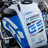 Adesivo resinato. Adesivo 3d Protezione serbatoio compatibile con/sostitutivo per BMW Motorrad R1200 GS ADVENTURE 2014-2018 TANK PAD