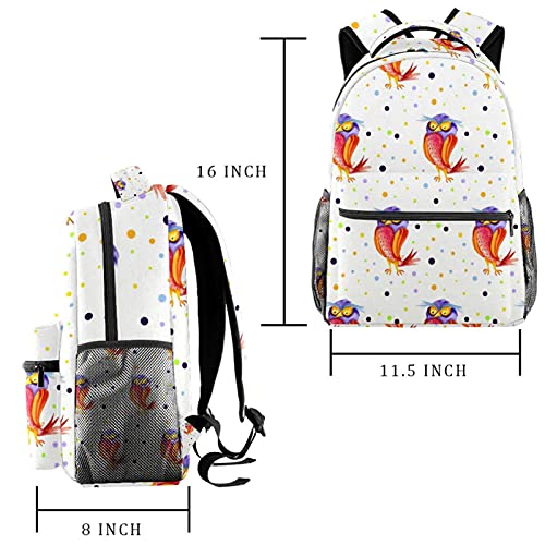 Sac à dos décontracté grande capacité gris avec compartiments et motif pingouin - 2