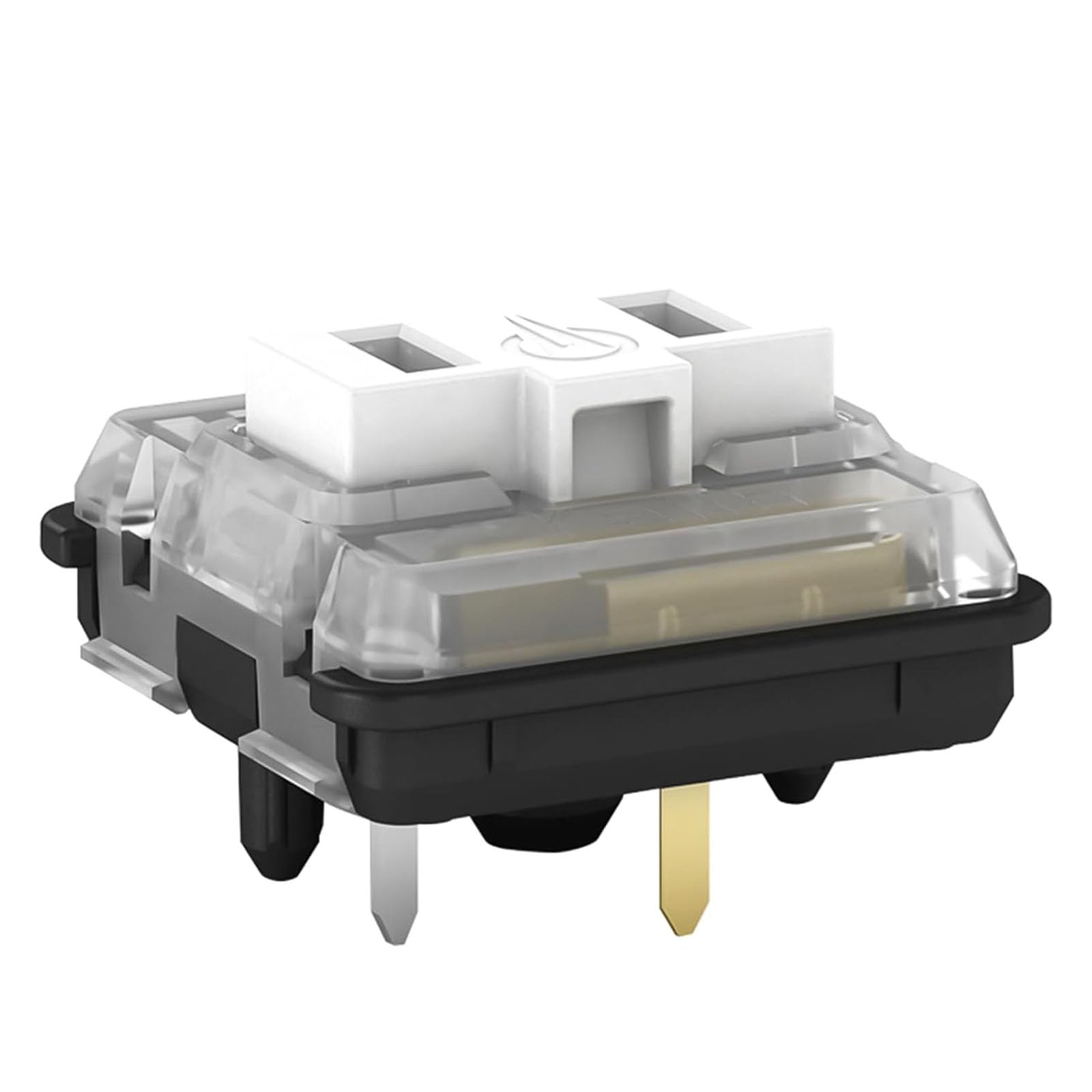 Mciepny Kailh Choc Low Profile White Clicky Switch, 5-Pin 50gf 1350 Chocolate Switch,RGB SMD,for Mechanical Gaming Keyboard (Choc White 45pcs)