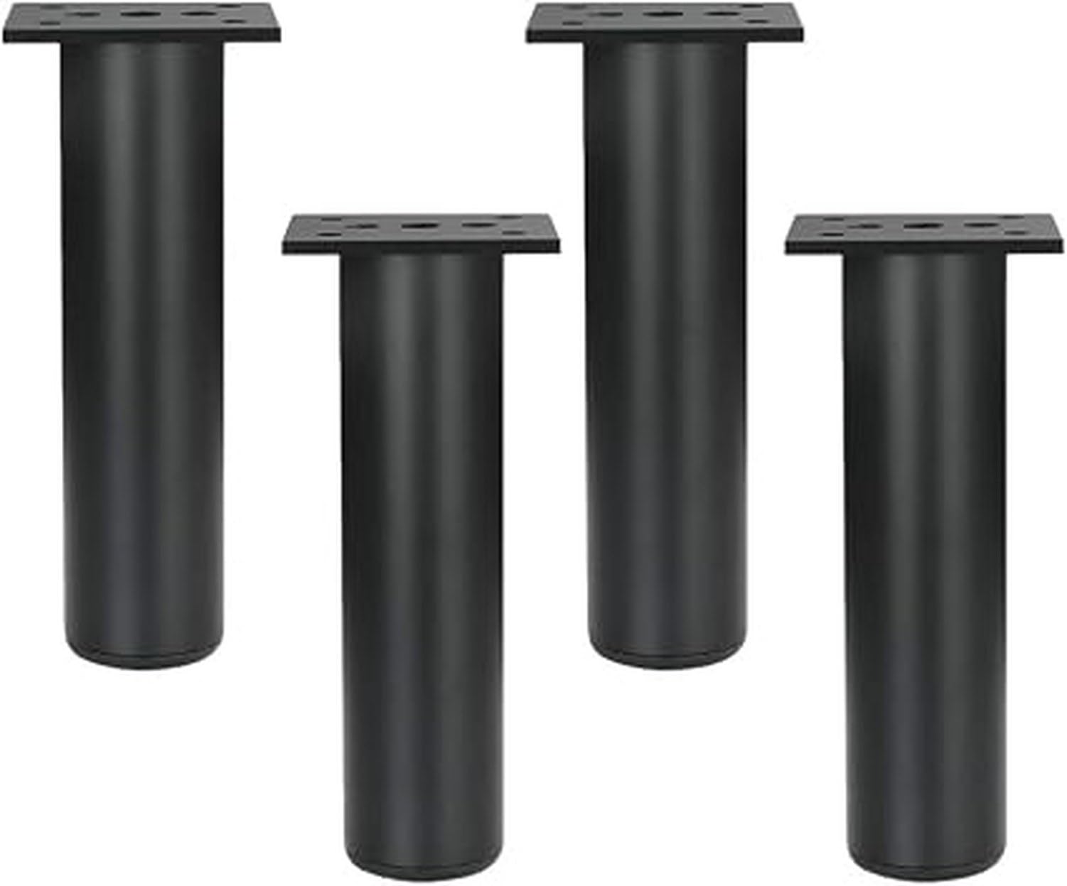 4 szt nóżki do mebli metalowe nogi wspierające do sofy szafki czarne do kuchni salonu sypialni zamienniki nóżek meblowych o wysokości regulowanej, 40cm, 40cm
