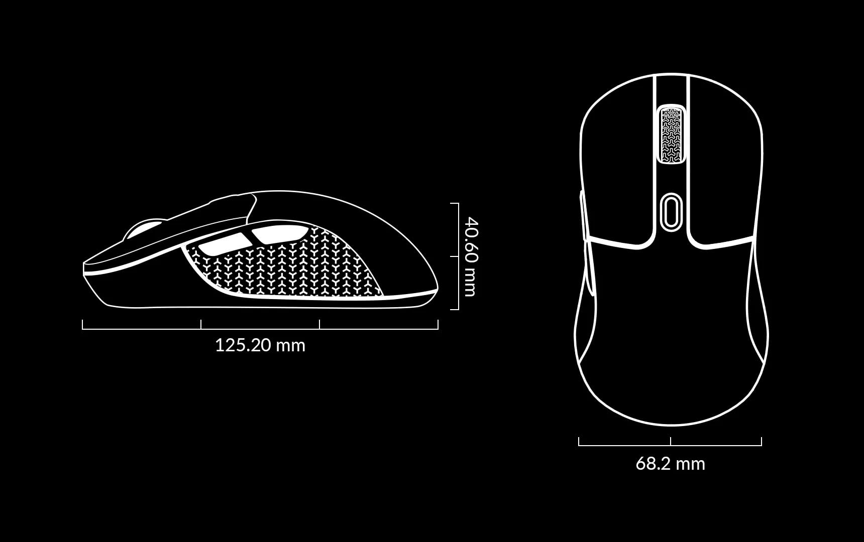 Keychron M3-A71 Mouse Wireless 1K con Sensore PixArt 3311 – Connessione 2.4GHz/Bluetooth/USB, Ergonomico, DPI 12000, Batteria 95h, Compatibile Windows/Mac/Linux - Nero