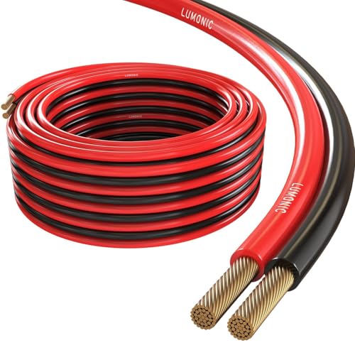 Câbles de haut-parleurs Lumonic 2x 2,5mm² pour une fidélité audio hi-fi remarquable