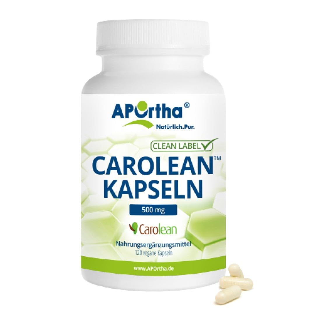 APOrtha Carolean Kapseln – Vegane Carolean-Kapseln, 120 Stück (500 mg pro Kapsel)