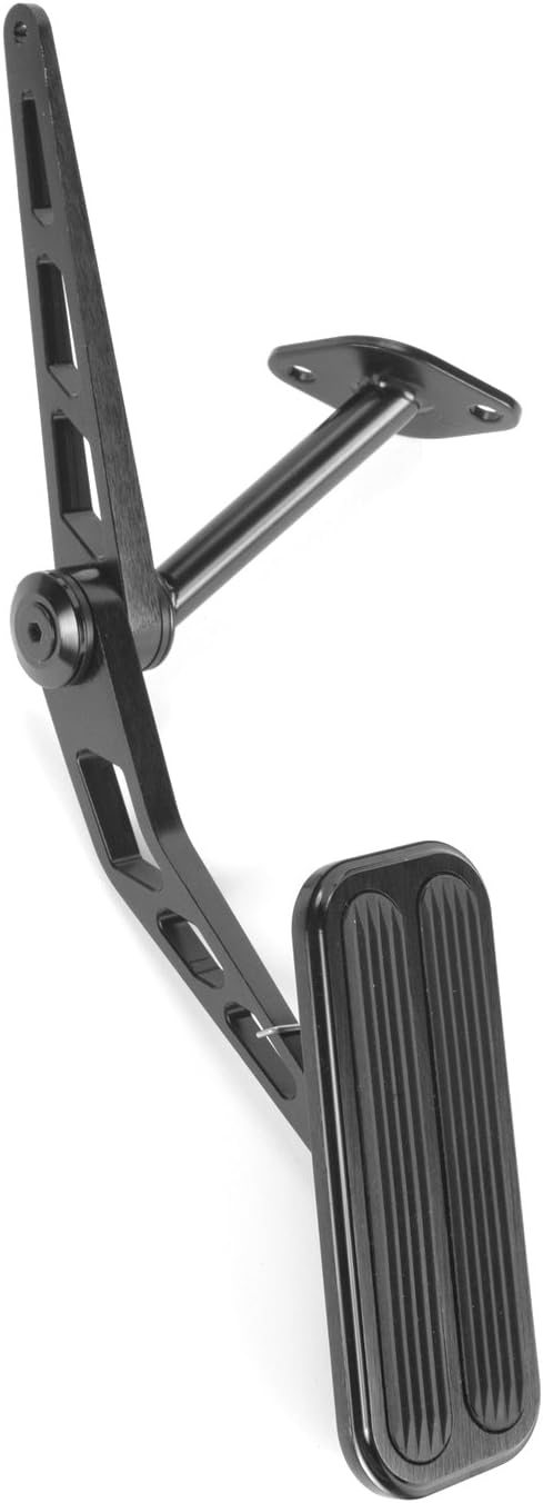 Lokar XBAG-6129 Black Billet Gas Pedal with Insert for Chevelle