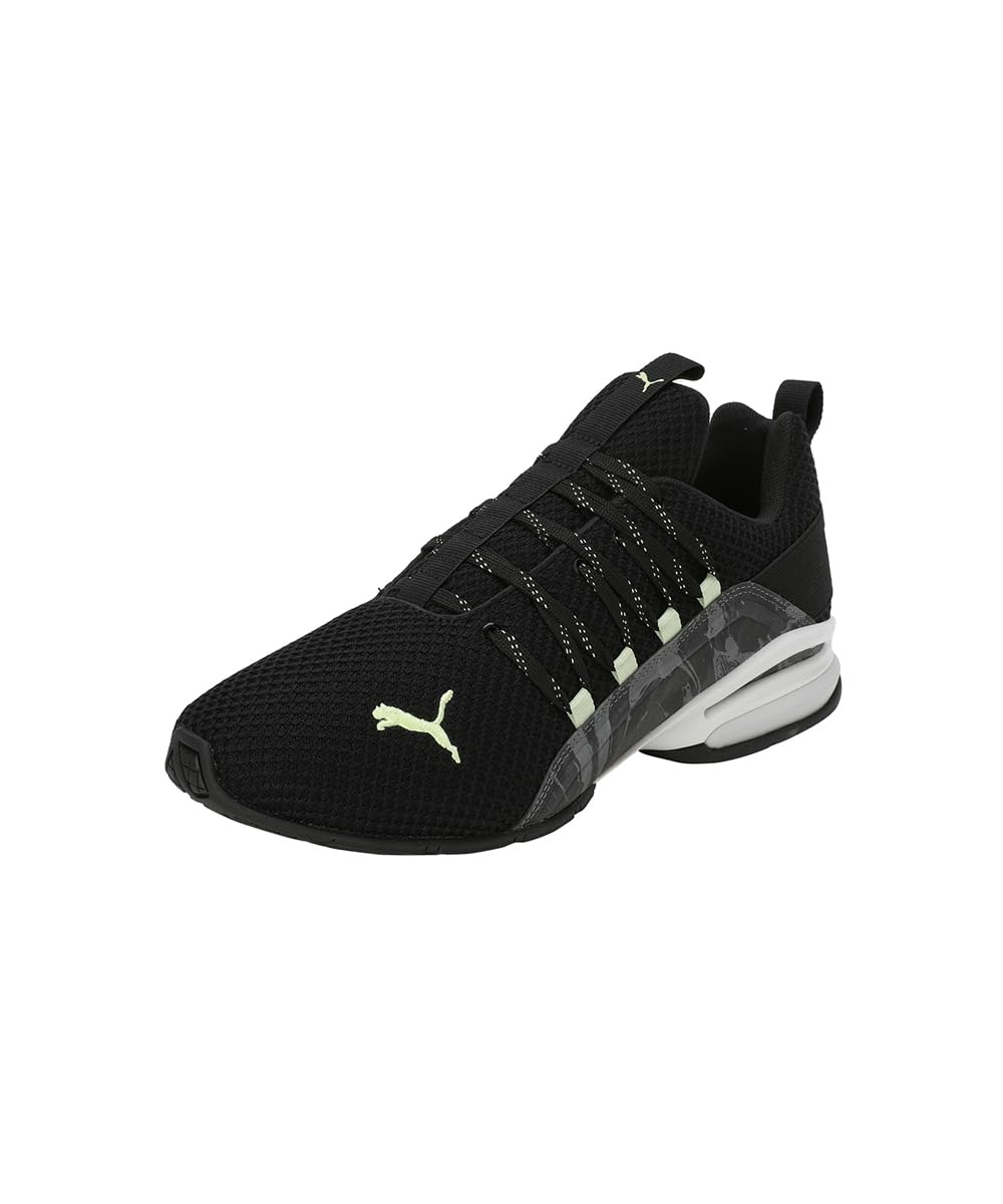 Puma Mens Axelion Netherspace Black-Glacial Gray-Cool Cucumber Running Shoe - 6 UK (31012802) (B0D6VS47JD) Amazon Price History, Amazon Price Tracker