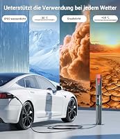 Mobile Wallbox 11kW Typ 2 Ladekabel - 7m|6-16A|3-phasig EV Ladegerät Wasserdicht mit Einstellbarer Ladeleistung, Einstellung Startzeit, CEE 16A auf Typ 2 Ladekabel, für Allen EVs(IEC 62196-2) & PHEVS – Ansicht 6