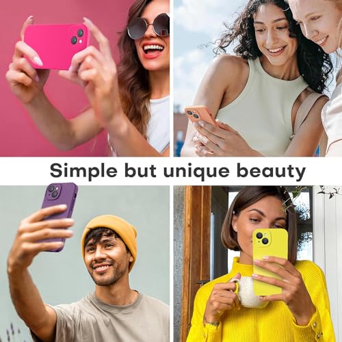 Image of LOVE 3000 Designed for iPhone 13 Case, Premium Silicone with [Camera Protection] [Soft Anti-Scratch Microfiber Lining] Shockproof Protective Phone Case for iPhone 13 Women Men Girls 6.1 inch, Grape
