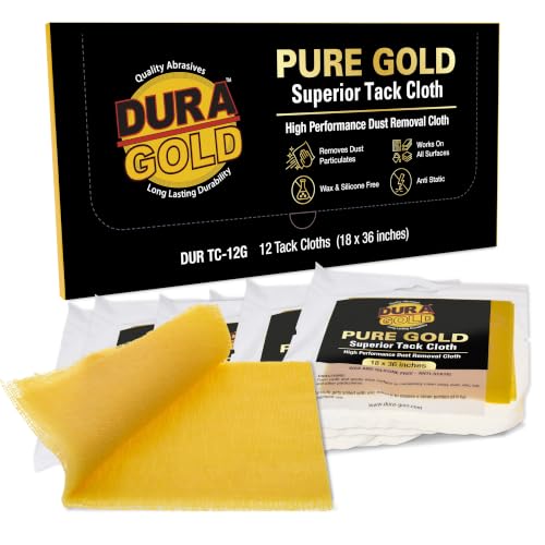 Dura-Gold - Pure Gold Superior Tack Cloth (Pack of 12), Wood...