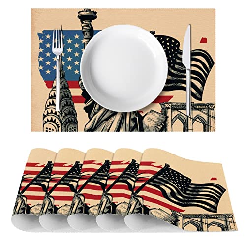 Sets de table Statue de la Liberté pour raviver vos repas de famille