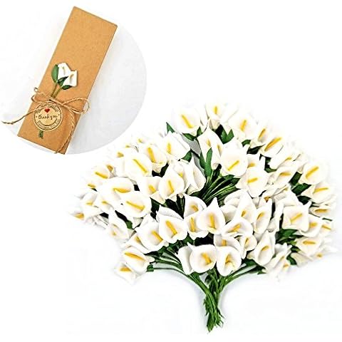 JZK 144 White Calla Lily Artificial Flowers Cover