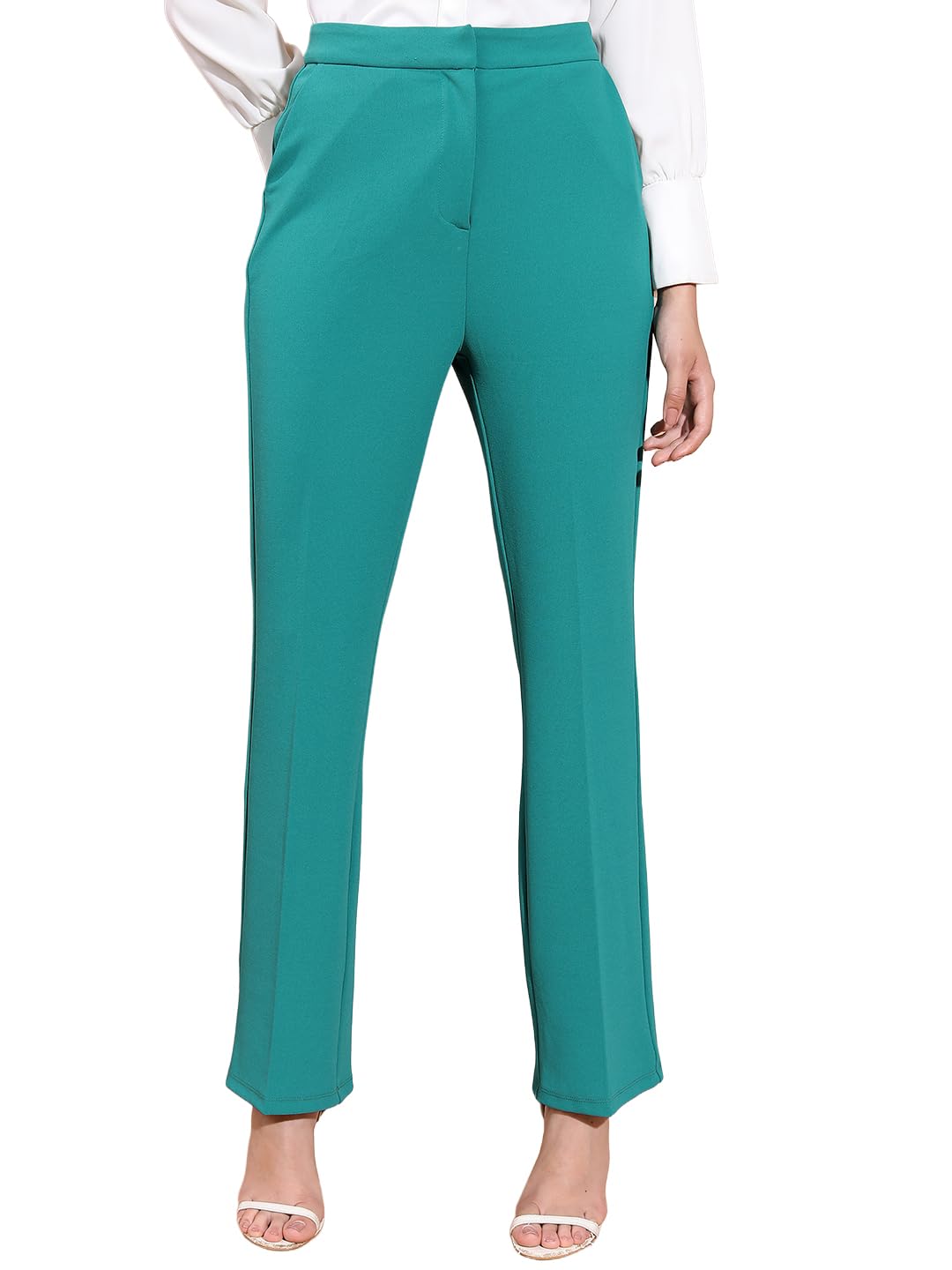 tokyo talkies Women's Slim Fit Regular Trousers | Stretchable Trousers | Casual Trousers| Mid-Rise-picture-13