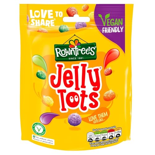 Rowntrees Jelly Tots Dulces Bolsa 150 g Pack 3