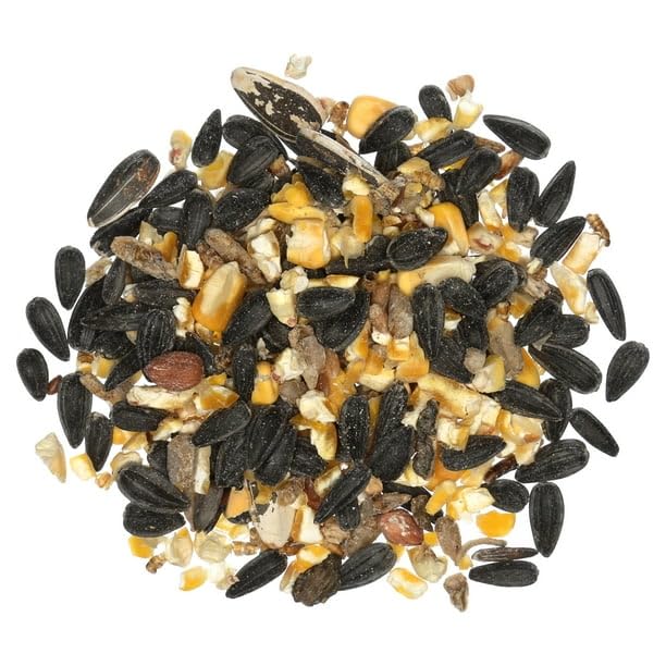 P L-RA Red River Commodities Mealworm & Sunflower Chicken Treat; 3 Lb. Bag - Includes Omega-3 Rich Flax Seed and Vitamin A & D3 Supplement