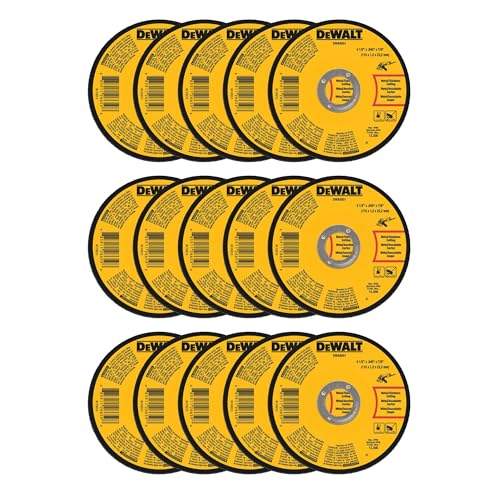 Lames abrasives DEWALT en oxyde d'aluminium durable de 114,3 cm avec arbre de 2,2 cm