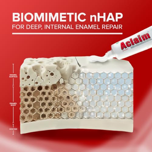 Image of Aclaim Toothpaste for Remineralisation | Protect Teeth Enamel | Prevent Tooth Decay | Repair Enamel | Gum Care | Teeth Whitening | Fluoride-free Tooth paste for Complete Oral Care (Pack of 1) 70g each