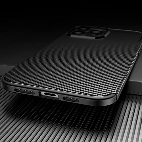 Coque iPhone 14 Pro Max aspect carbone noir antichoc