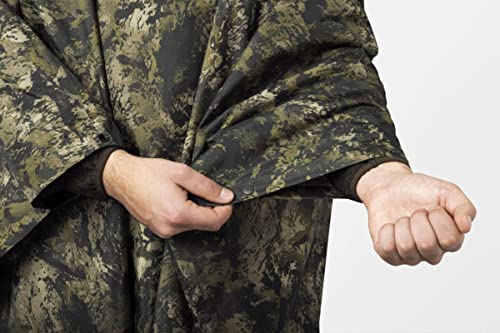 Seeland | Taxus Camo rain Poncho | | Professionelle Jagd Kleidung & Jagd Zubehör für Herren & Damen | Skandinavische Qualität Made to Last | InVis Green Blaze, One Size