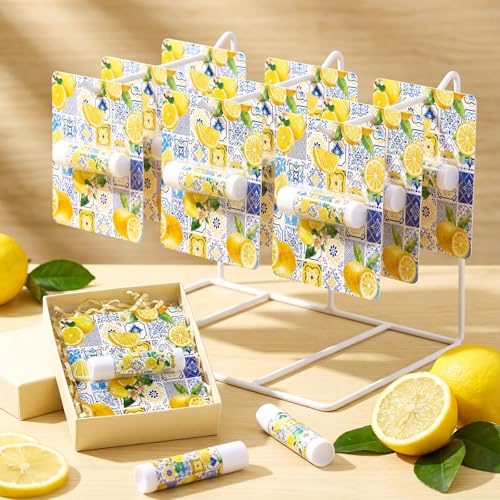 Image of 24 Pcs Italian Lemon Lip Balm Bulk Summer Lemon Party Favors Gifts