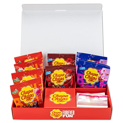 Chupa Chups Party Box, Scatola Regalo con Lollipop Gusti...