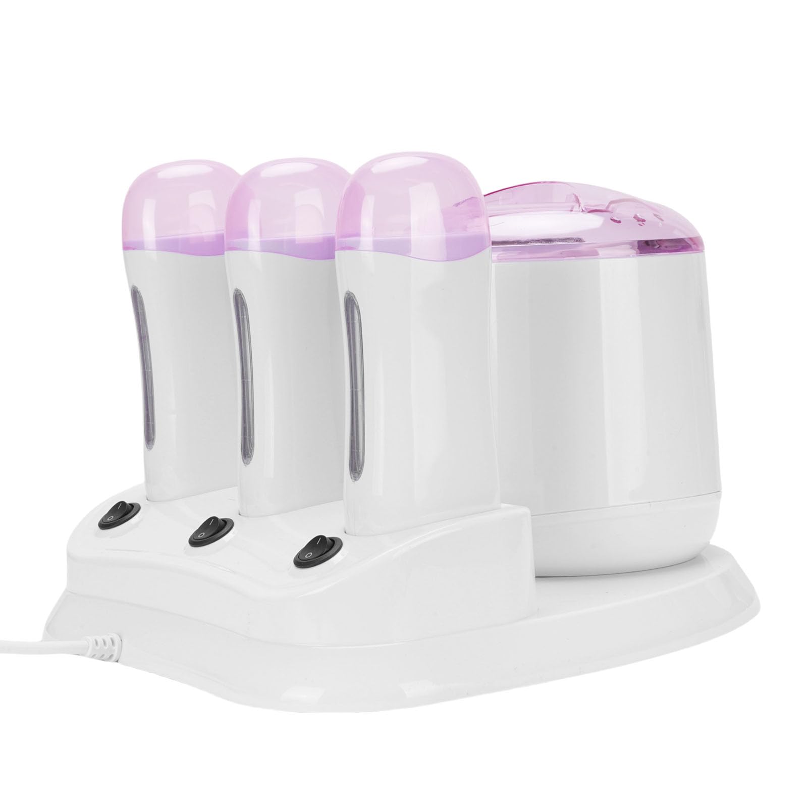 Calentador de Cera 4 en 1 con Tapa Transparente y balanceo M quina El ctrica de Depilaci n de 220 W para Uso Profesional y Dom Enchufe UE 220V