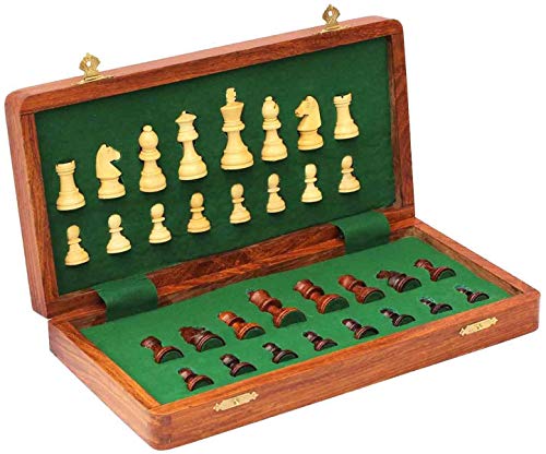 Jeu d'échecs en bois magnétique et pliable pour vos voyages en famille