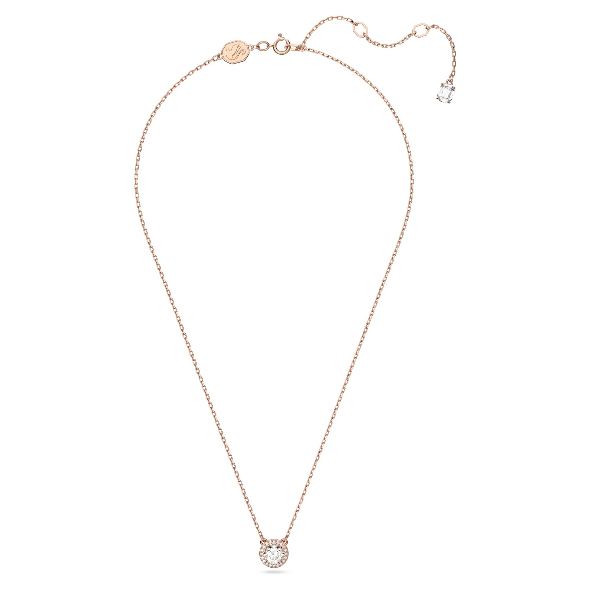 Swarovski Constella Halskette Rosegold für Damen mit Anhänger mit Weißen Zirkonia Kristallen, 5636272