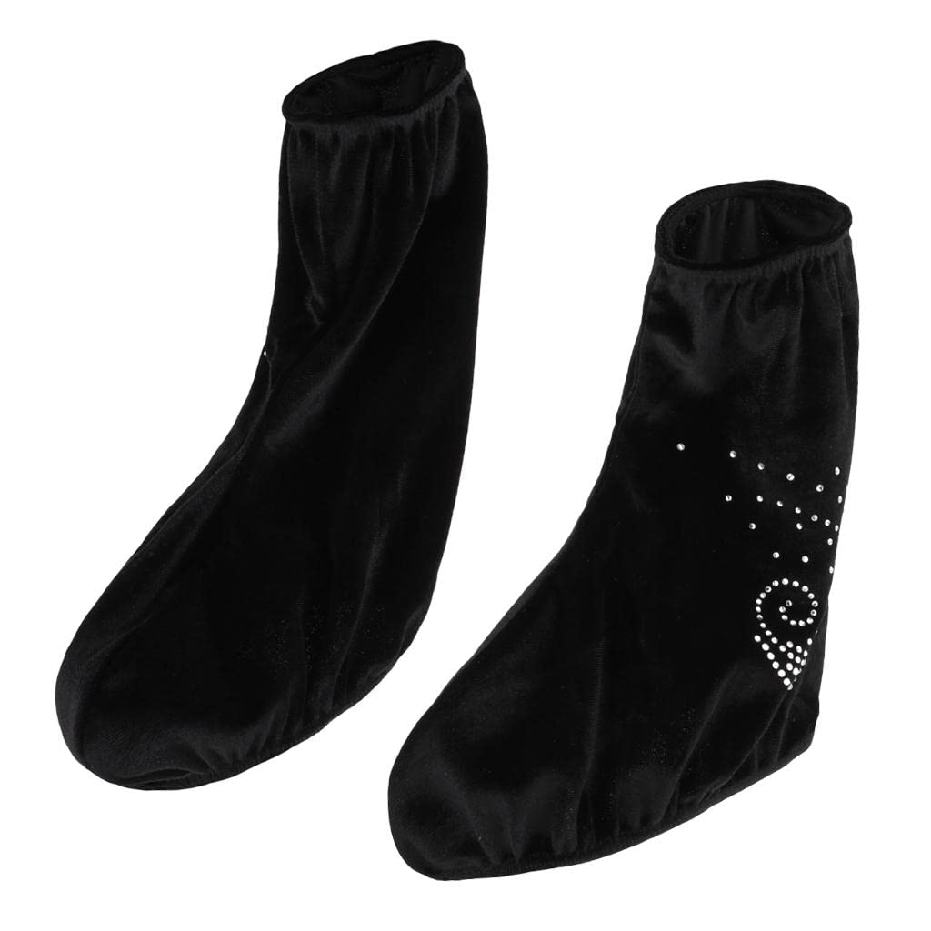 P Prettyia Couvres-Botte de Patinage sur Glace,Sac de Protection Housse Elastique pour Patinage Artistique Haute Qualité - L