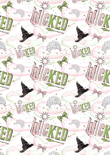 WICKED Gift Wrap - Witchcraft Gift Wrap - Wicked Movie Birthday Wrap - Wicked Birthday Wrapping Paper