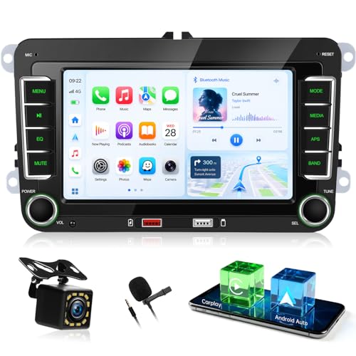 Autoradio pour VW Sharan Seat résout les câbles cassés via CarPlay sans fil