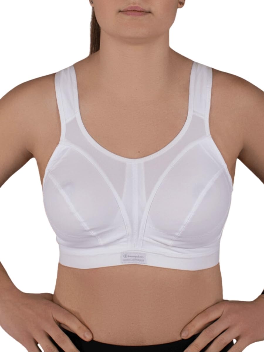 Active D+ Shock Absorber Sports Bra, Maximum Support, Breathable, Quick-Dry, Fully Adjustable, Padded Straps for Superior Comfort, Back Fastening