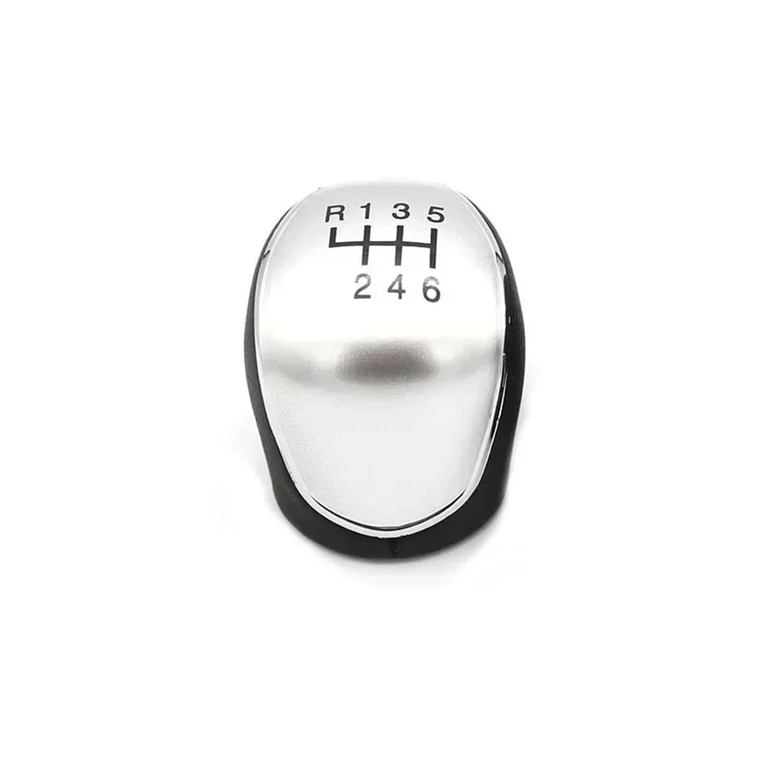Sauanmnktp 6 Speed Silver Knob Gearshift Knob For Mondeo 4 Mk4 Iv 2007-2014 Car Hand Speed Ball Gear Shift Knob Gaiter(6 Speed Silver Knob)