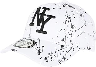 White and Black NY Cap Fashion Original Fashion Tags Baseball Paynter – Size: One Size – Colour: White – Unisex