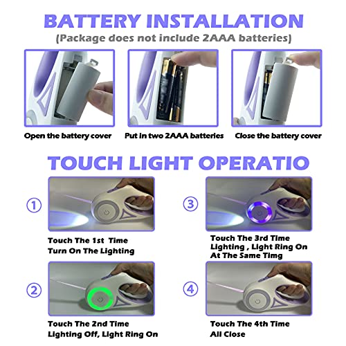 Dog Leash Retractable Dogs Leashes With Led Bright Flashlight Walking Leashes For Puppy Small Medium Dogs Leash One Handed Brake Free Movement One Button Disconnect And Lock(Purple(10Ft) #TOP6