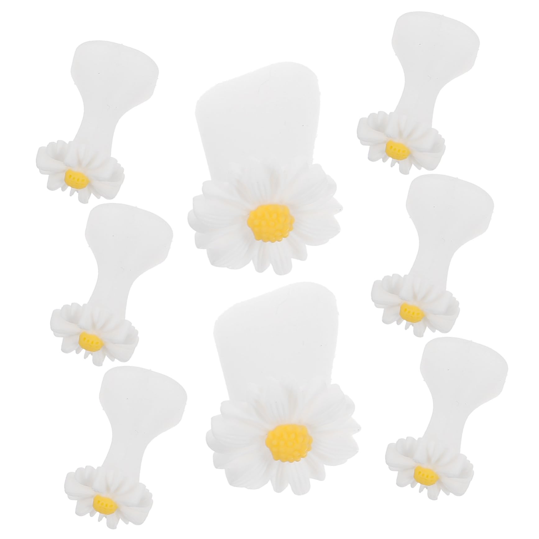 HAPINARY Daisy Flower Toe Separators Silicone Foot Spacers for Pedicures Nail Art Toe Spacers (2 Pack)