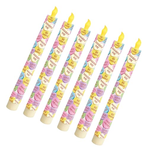 Oxxggkao 6 piezas electrónicas con temporizador remoto que funcionan perfectamente para bodas, San Valentín, celebraciones, fiestas