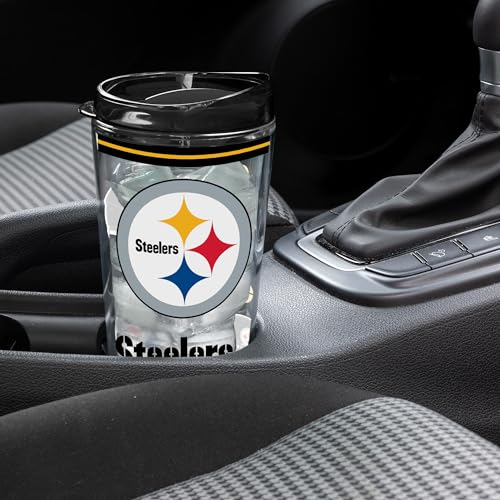 Image of Rico Industries NFL Football Pittsburgh Steelers Double Wall 20oz Tritan Tumbler