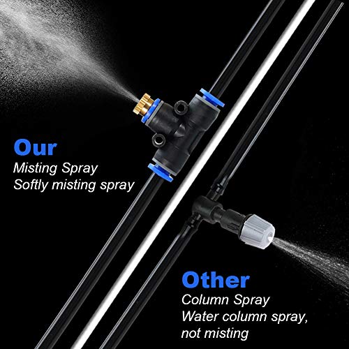 Trampoline Water Play Sprinkler 50 Feet 12 Nozzles for Outdoor Misting Cooling System Kits Summer Game Waterpark Toys Accessories for Kids Patio Garden Greenhouse Lawn
